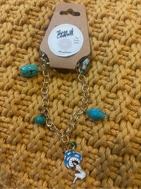 Handmade Mushroom Girl Charm Bracelet